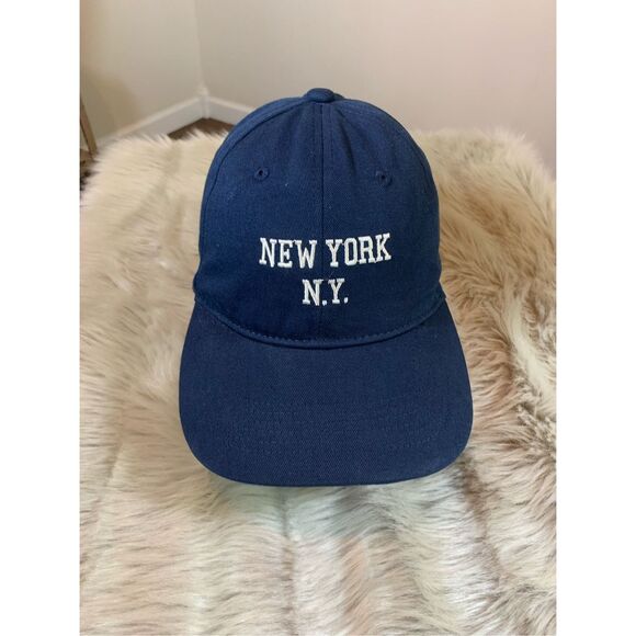 New York NY dad Hat Adjustable Cap Navy Blue - Picture 1 of 6